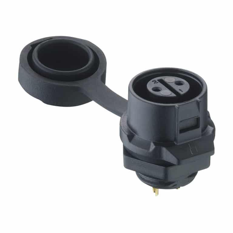 Circular Power Connector Chassis Socket, Size 12, 0270 Series