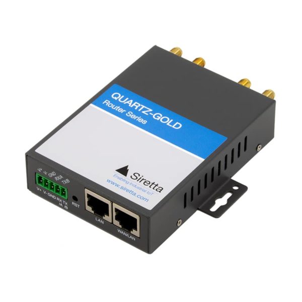 QUARTZ-GOLD-LTE4 (EU) - 4G Dual LAN Small Footprint Gigabit Ethernet Industrial Router